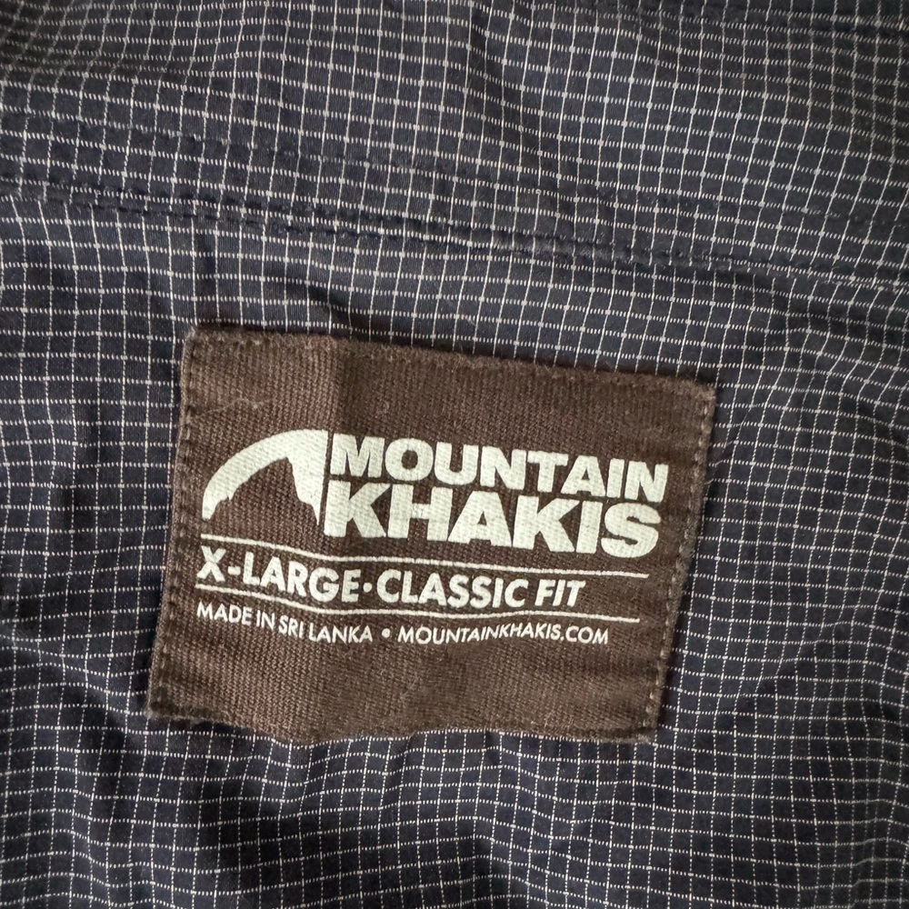 Mountain Khakis Navy Checkered Shirt